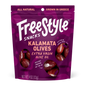Freestyle Kalamata Olives in Extra Virgin Olive Oil | Pitted, Liquid-Free | 2.1oz Greek Snack