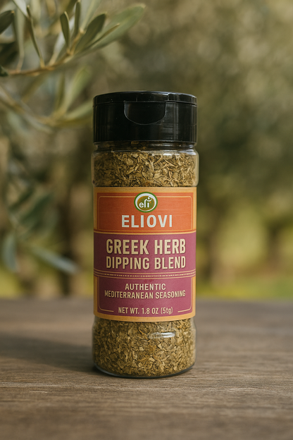 Eliovi Greek Herb Dipping Blend — Oregano, Thyme, Garlic & Red Pepper, 1.8 oz