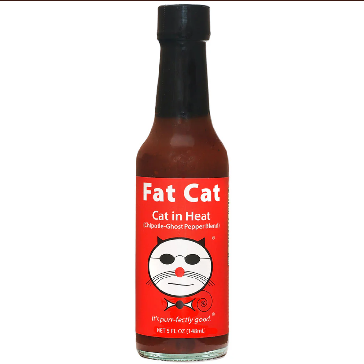 Cat in Heat — Chipotle-Ghost Pepper Hot Sauce | Award-Winning | Made in Florida | 5oz