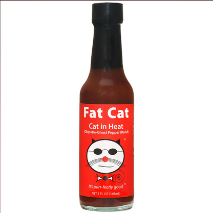 Cat in Heat — Chipotle-Ghost Pepper Hot Sauce | Award-Winning | Made in Florida | 5oz