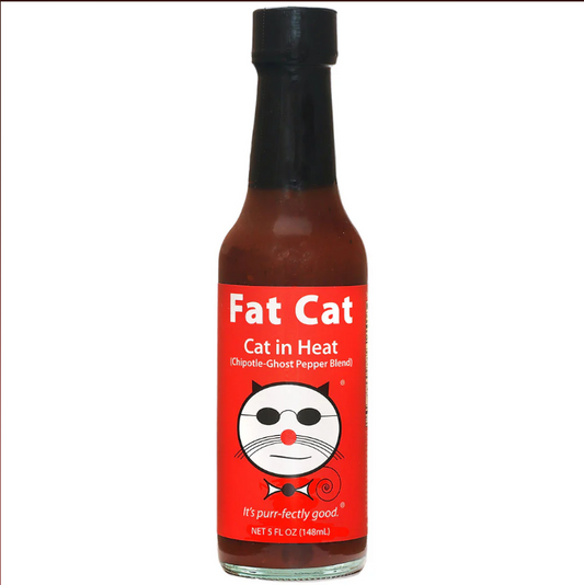 Cat in Heat — Chipotle-Ghost Pepper Hot Sauce | Award-Winning | Made in Florida | 5oz