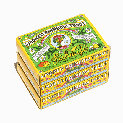 Fishwife Smoked Rainbow Trout in EVOO — Beechwood-Smoked in Small Batches, Copenhagen Micro-Cannery