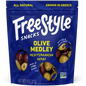 Mediterranean Herb Medley Olives | Pitted, Liquid-Free | Greek Herb-Marinated Olives | Freestyle