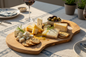 Olive Wood Rustic Oval Serving Board — Live Edge, 45x22cm | Handcrafted Greek Olivewood