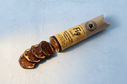 Hellenic Farms Vegan Fig Salami | Orange Zest | Raw Greek Figs & Citrus | Vegan Charcuterie