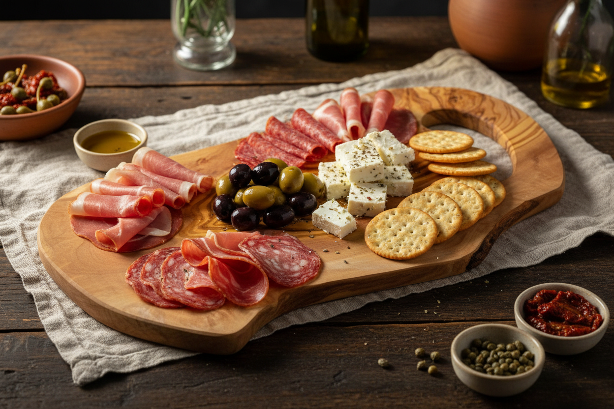 Olive Wood Rustic Oval Serving Board — Live Edge, 45x22cm | Handcrafted Greek Olivewood