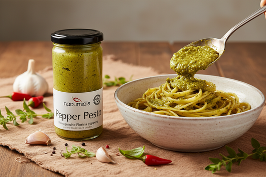 Pesto Green Peppers Pasta