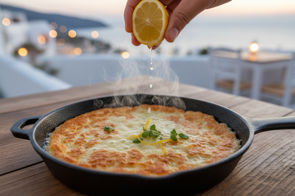 Saganaki - Fried Graviera Cheese