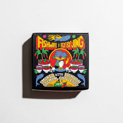 Fishwife Smoked Salmon x Fly By Jing Sichuan Chili Crisp — Wild Alaskan, MSC-Certified, BPA-Free Tin
