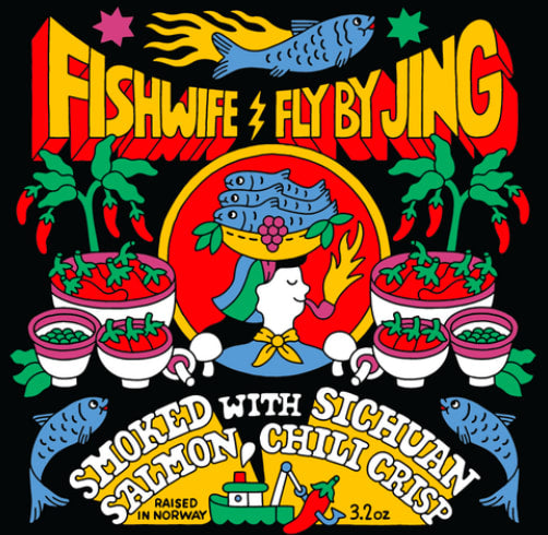Fishwife Smoked Salmon x Fly By Jing Sichuan Chili Crisp — Wild Alaskan, MSC-Certified, BPA-Free Tin