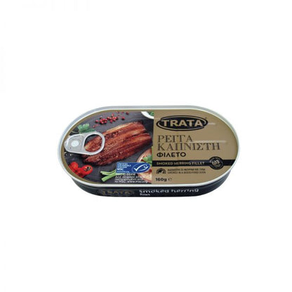 Trata Smoked Herring Fillet in Brine | Premium Greek Tinned Fish | 150gr