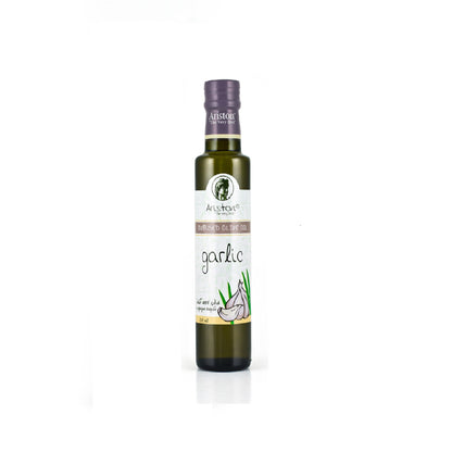 Garlic Infused Olive oil, distributed by Alpha Omega Imports